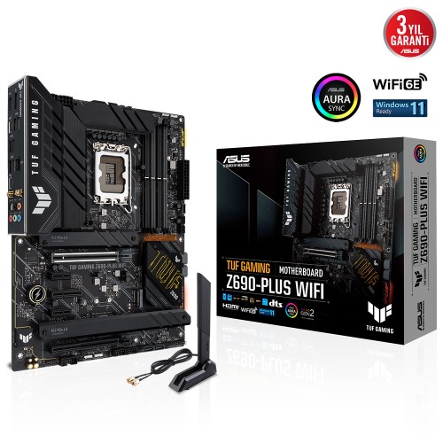ASUS TUF GAMING Z690-PLUS WI-FI 6000Mhz(O.C) DDR5 HDMI DP M.2 1700p ASUS TUF GAMING Z690-PLUS WI-FI 6000Mhz(O.C) DDR5 HDMI DP M.2 1700p