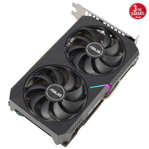 ASUS DUAL-RX6500XT-O4G 4GB GDDR6 HDMI DP 64BİT ASUS DUAL-RX6500XT-O4G 4GB GDDR6 HDMI DP 64BİT