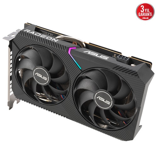 ASUS DUAL-RX6500XT-O4G 4GB GDDR6 HDMI DP 64BİT ASUS DUAL-RX6500XT-O4G 4GB GDDR6 HDMI DP 64BİT