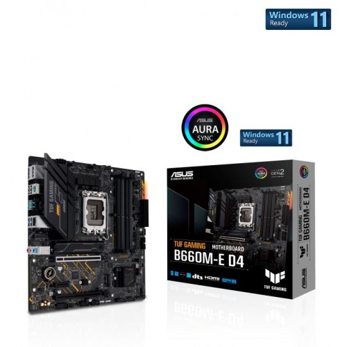 ASUS TUF GAMING B660M-E D4 DDR4 5333(OC) HDMI DP mATX 1700P ASUS TUF GAMING B660M-E D4 DDR4 5333(OC) HDMI DP mATX 1700P