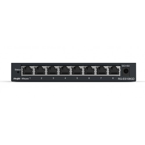 RUIJIE REYEE RG-ES108D 8 PORT 10/100 SWITCH METAL KASA RUIJIE REYEE RG-ES108D 8 PORT 10/100 SWITCH METAL KASA