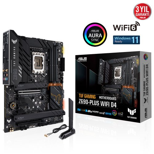 ASUS TUF GAMING Z690-PLUS WIFI D4 5333Mhz(OC) HDMI DP M.2 ATX 1700p ASUS TUF GAMING Z690-PLUS WIFI D4 5333Mhz(OC) HDMI DP M.2 ATX 1700p