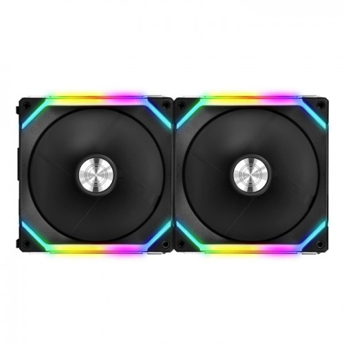 LIAN LI UNI FAN SL140 BLACK 2x140MM RGB KASA FANI LIAN LI UNI FAN SL140 BLACK 2x140MM RGB KASA FANI