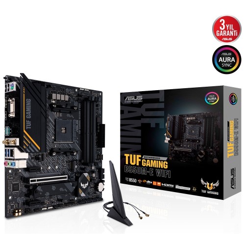 ASUS TUF GAMING B550M-E WIFI DDR4 4600Mhz(OC) HDMI DP mATX AM4