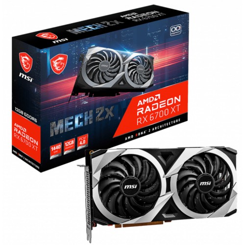 MSI RADEON RX 6700 XT MECH 2X 12G OC 12GB GDDR6 HDMI 3XDP 192Bit MSI RADEON RX 6700 XT MECH 2X 12G OC 12GB GDDR6 HDMI 3XDP 192Bit