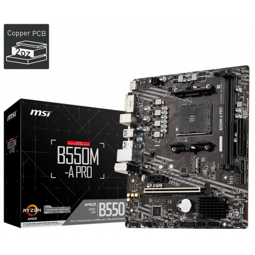 MSI B550M-A PRO DDR4 4600(OC)Mhz HDMI DP ATX AM4 MSI B550M-A PRO DDR4 4600(OC)Mhz HDMI DP ATX AM4