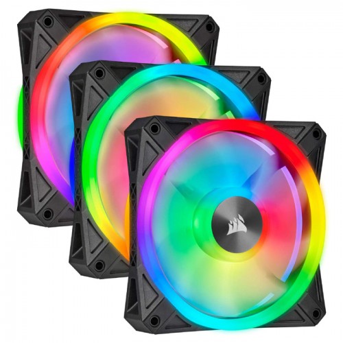 CORSAIR RGB CO-9050098-WW QL120 3'LU KASA FANI CORSAIR RGB CO-9050098-WW QL120 3'LU KASA FANI