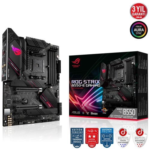 ASUS ROG STRIX B550-E GAMING DDR4 4600Mhz ATX AM4 ASUS ROG STRIX B550-E GAMING DDR4 4600Mhz ATX AM4