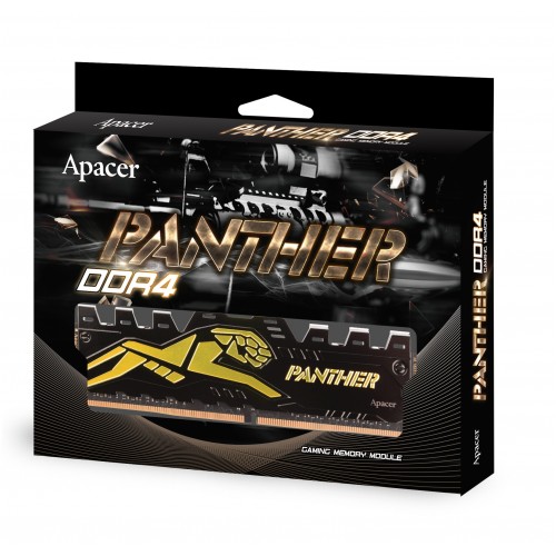 Apacer Panther Black-Gold 8GB (1x8GB) 3000Mhz CL16 DDR4 Gaming Ram (EK.08G2Z.GJC)