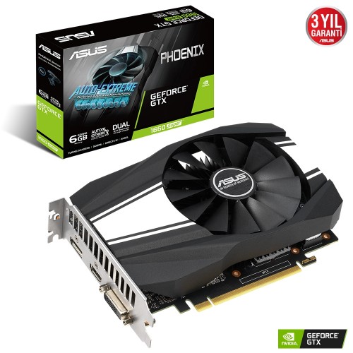ASUS PH-GTX1660S-6G 6GB GDDR6 HDMI DP 192Bit ASUS PH-GTX1660S-6G 6GB GDDR6 HDMI DP 192Bit