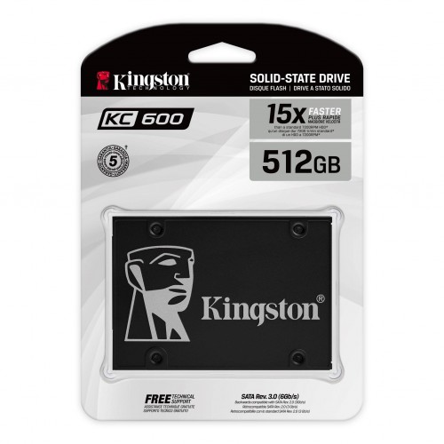 512GB KINGSTON KC600 550/520MBs SSD SKC600/512G
