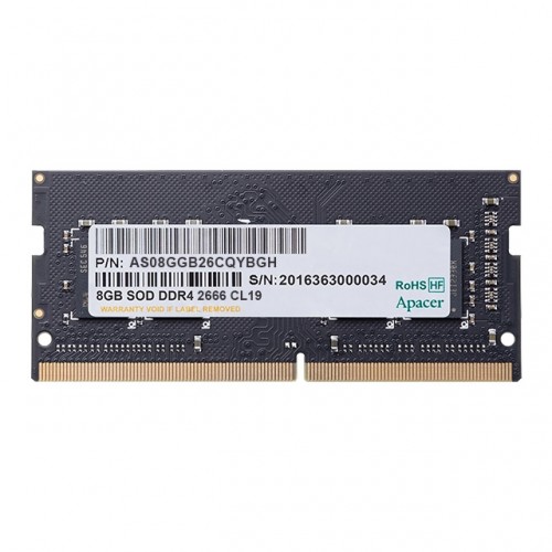 Apacer 8GB (1x8GB) 2666Mhz CL19 DDR4 Notebook SODIMM Ram (ES.08G2V.GNH) Apacer 8GB (1x8GB) 2666Mhz CL19 DDR4 Notebook SODIMM Ram (ES.08G2V.GNH)
