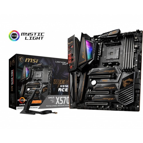 MSI MEG X570 ACE DDR4 4600(OC)MHZ M.2 ATX AM4 MSI MEG X570 ACE DDR4 4600(OC)MHZ M.2 ATX AM4
