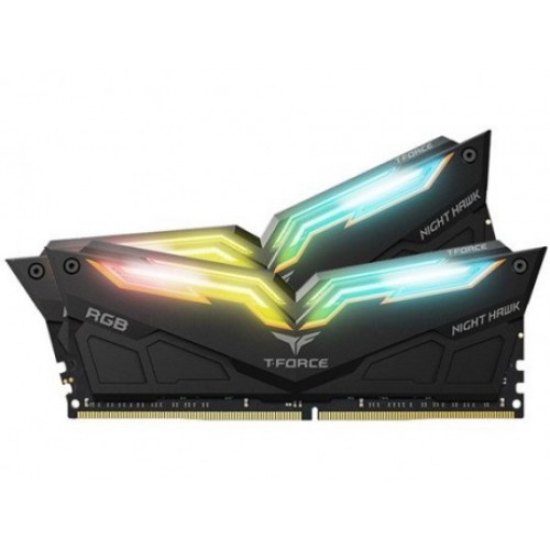 Team T-Force Night Hawk RGB Black 16GB (2x8GB) 3600MHz CL16 DDR4 Gaming Ram (TF1D416G3600HC18EDC01)