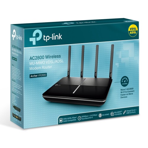 TP-LINK ARCHER VR2800 4PORT ADSL/VDSL 1300Mbps MODEM/ROUTER