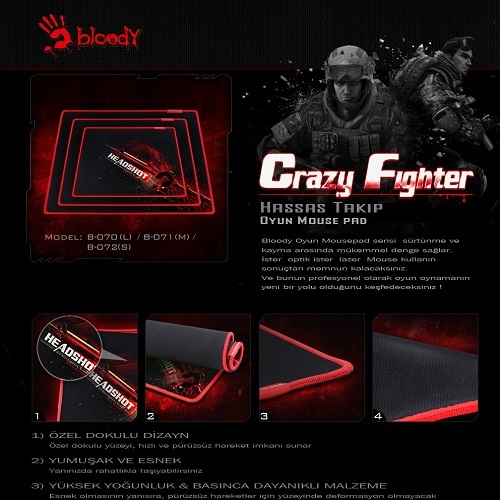 BLOODY B-080 MOUSE PAD LARGE (430x350x4m) BLOODY B-080 MOUSE PAD LARGE (430x350x4m)