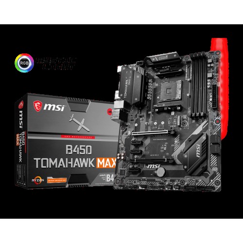 MSI B450 TOMAHAWK MAX DDR4 3466Mhz ATX RGB AM4 MSI B450 TOMAHAWK MAX DDR4 3466Mhz ATX RGB AM4