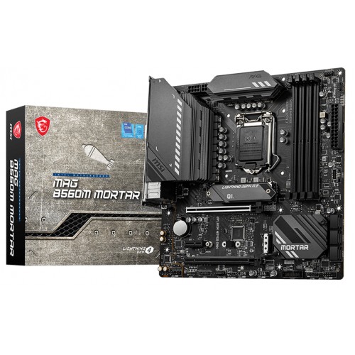 MSI MAG B560M MORTAR DDR4 5066(OC)Mhz HDMI DP M.2 mATX 1200p MSI MAG B560M MORTAR DDR4 5066(OC)Mhz HDMI DP M.2 mATX 1200p