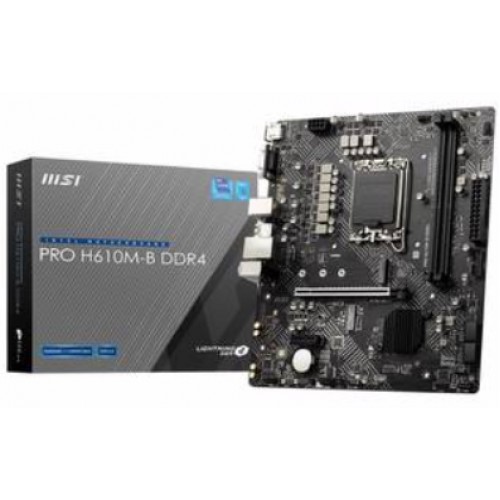 MSI PRO H610M-B DDR4 3200(OC) M.2 mATX 1700p MSI PRO H610M-B DDR4 3200(OC) M.2 mATX 1700p