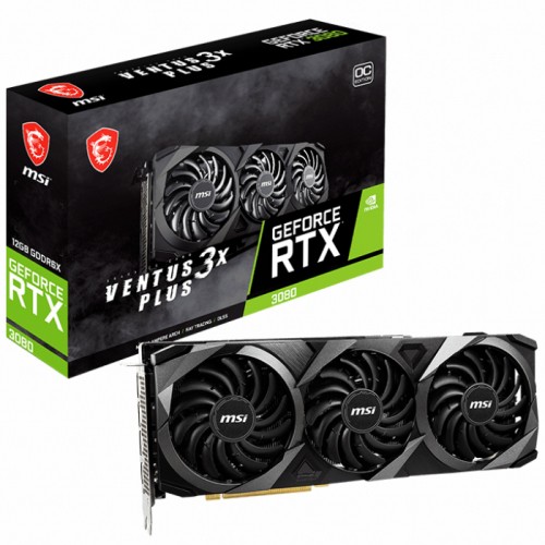 MSI GEFORCE RTX 3080 VENTUS 3X PLUS 12G OC LHR HDMI DP 320Bit