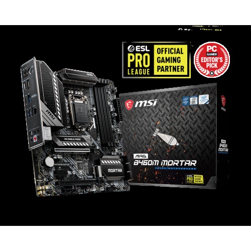 MSI MAG B460M MORTAR DDR4 2933Mhz mATX 1200p